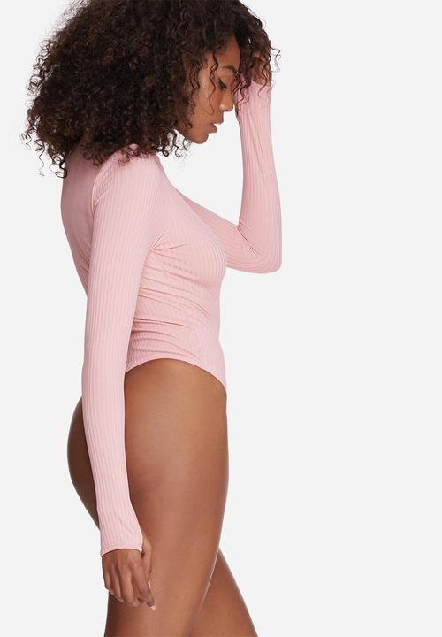 Missguided - High neck jumbo ribbed bodysuit