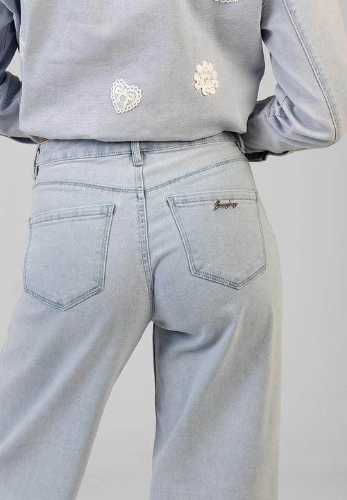 SISSY BOY - Kiera Wide Leg Jeans  - Light Vintage