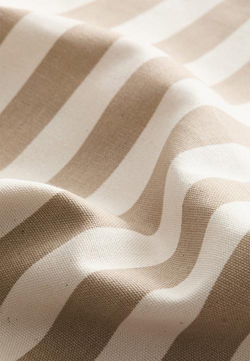H&M - Outdoor cushion cover - beige/striped