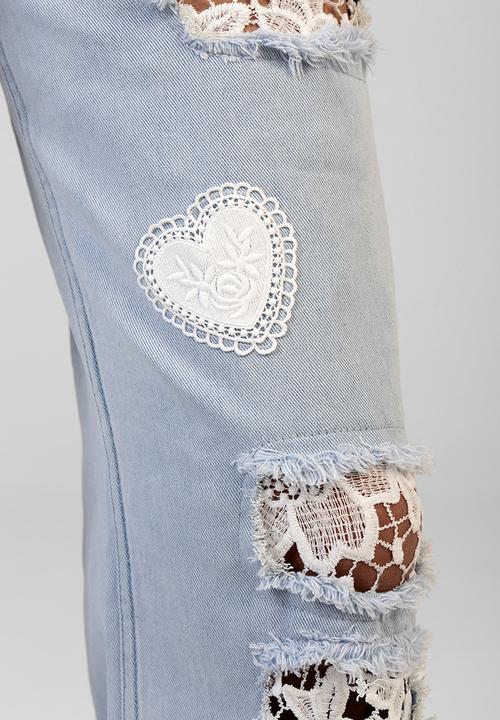 SISSY BOY - Kiera Wide Leg Jeans  - Light Vintage