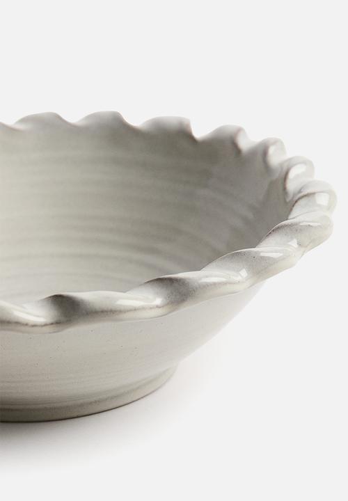 H&M - Reactive-glaze serving bowl - cream