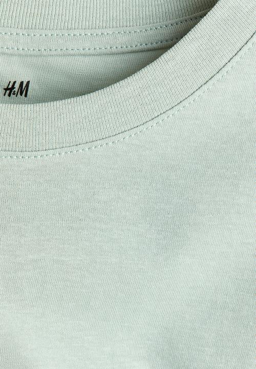 H&M - Cotton t-shirt - light dusty green