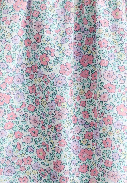 H&M - Patterned cotton dress - white/pink floral