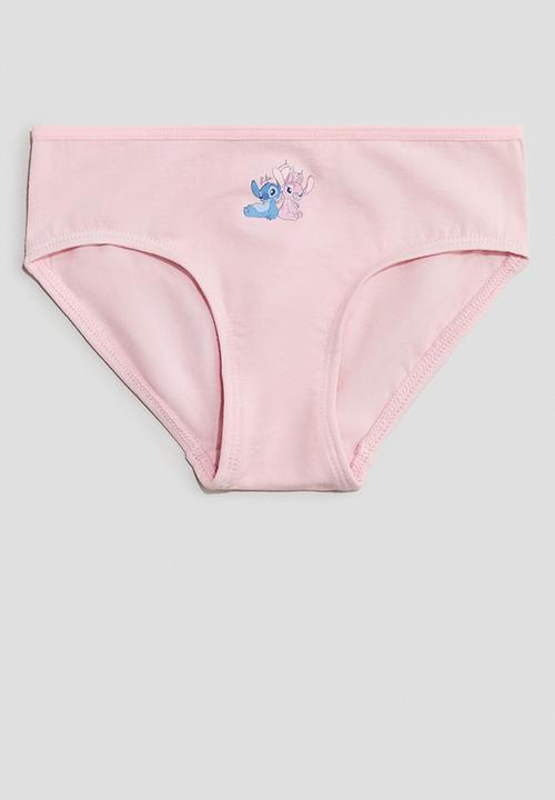 H&M - 7-pack cotton briefs - light pink/lilo&stitch