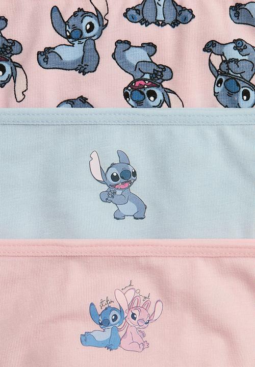 H&M - 7-pack cotton briefs - light pink/lilo&stitch