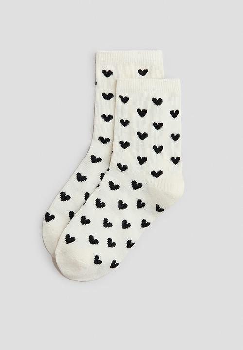 H&M - 10-pack socks - light pink/hearts