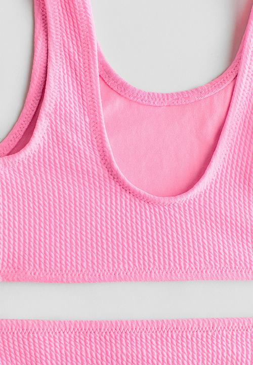H&M - Textured bikini - pink