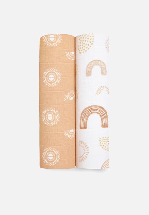 Aden & Anais - Large Swaddles Cotton Muslin 2Pk - Keep Rising 2-Pack