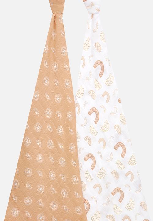 Aden & Anais - Large Swaddles Cotton Muslin 2Pk - Keep Rising 2-Pack