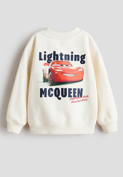 H&M - Printed sweatshirt - cream/cars