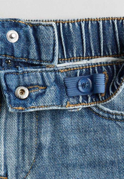 H&M - Loose fit denim shorts - light denim blue
