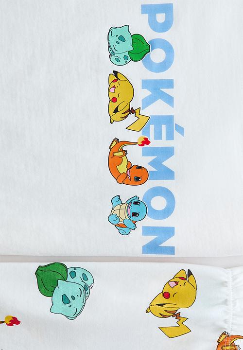 H&M - Printed cotton pyjamas - cream/pokémon