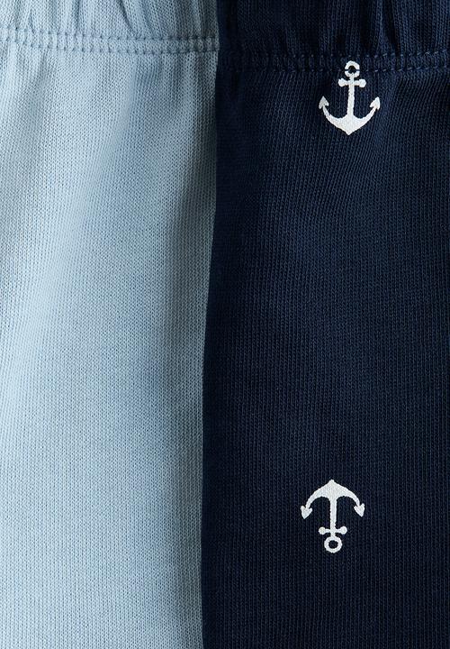 H&M - 2-pack sweatshorts - blue/anchors