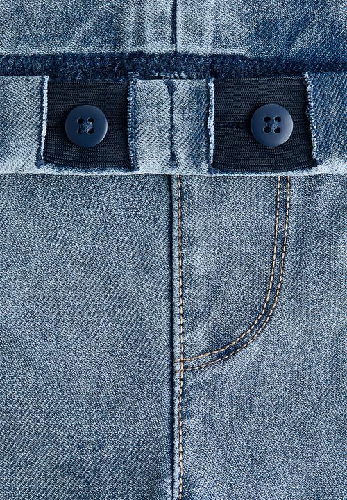 H&M - Denim-look wide-leg jeggings - light denim blue