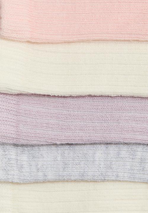 H&M - 5-pack socks - light pink/cream