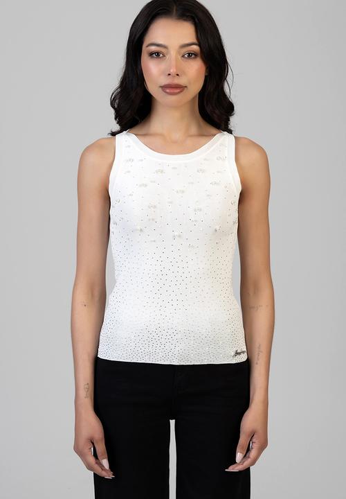 SISSY BOY - Cut Me Loose Knit Top - Off White
