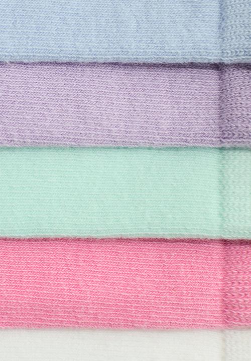 H&M - 10-pack socks - pink/mint green