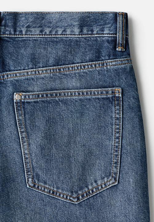 H&M - Baggy denim shorts - denim blue