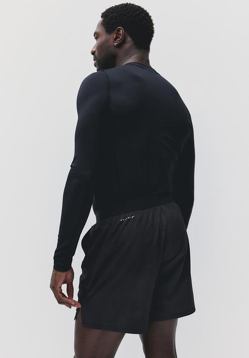 H&M - Mid-length sports shorts with drymove - dark brown