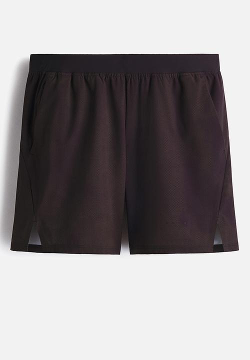 H&M - Mid-length sports shorts with drymove - dark brown