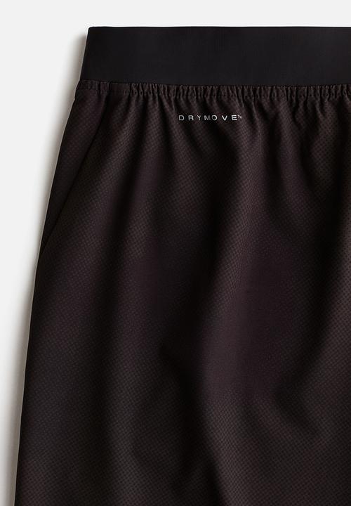 H&M - Mid-length sports shorts with drymove - dark brown