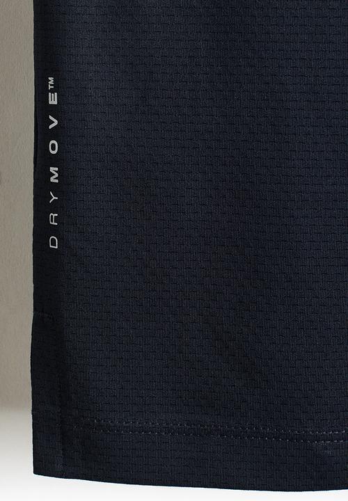 H&M - Mesh sports T-shirt with drymove - dark blue