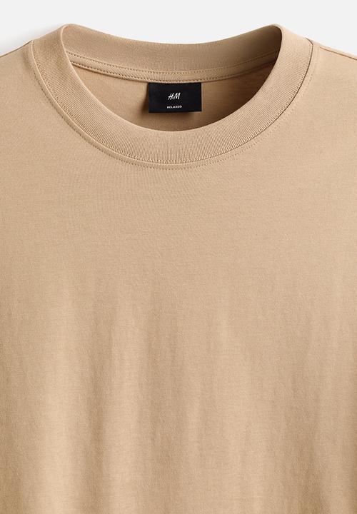 H&M - Relaxed fit T-shirt - beige