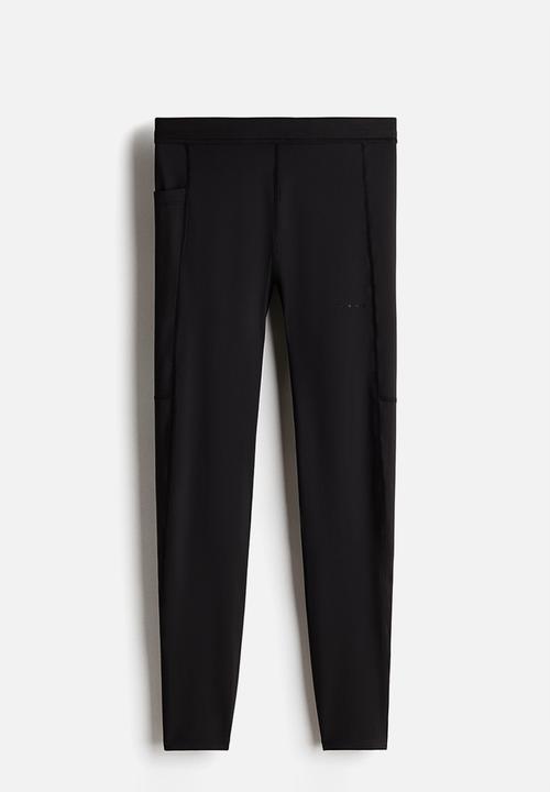 H&M - Pocket-detail running tights with drymove™ - black