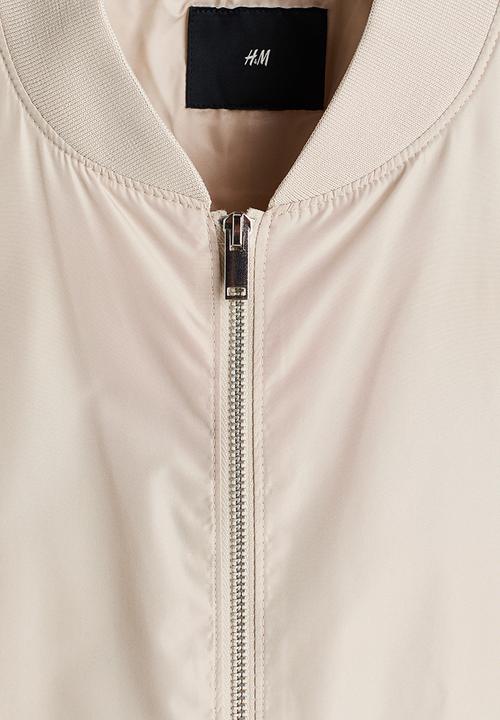 H&M - Lightweight bomber jacket - light beige