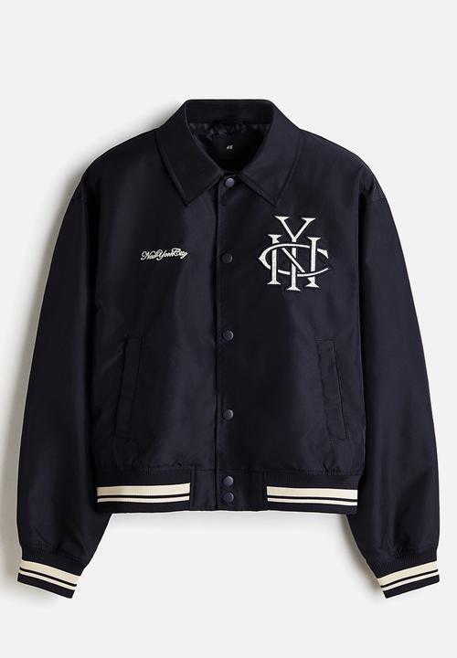 H&M - Baseball jacket - navy blue/nyc