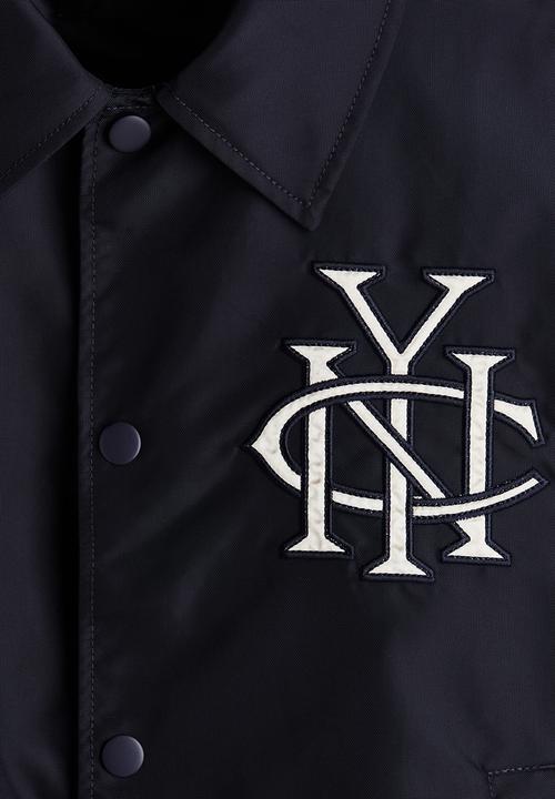 H&M - Baseball jacket - navy blue/nyc