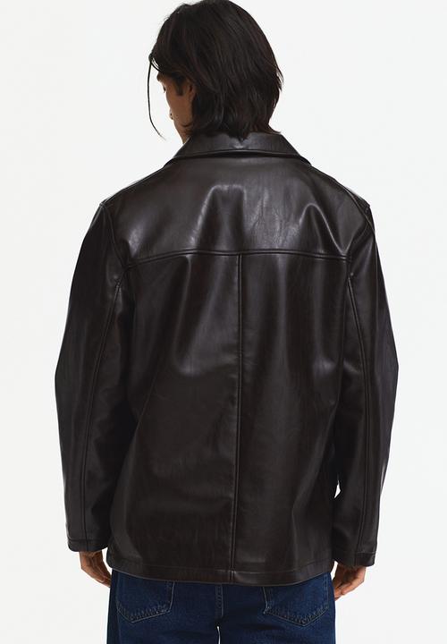H&M - Coated jacket - dark brown