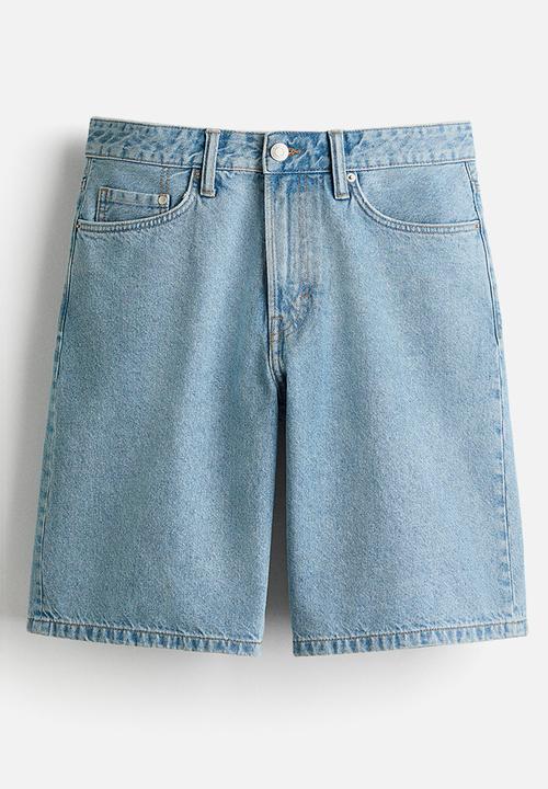 H&M - Relaxed fit denim shorts - light denim blue