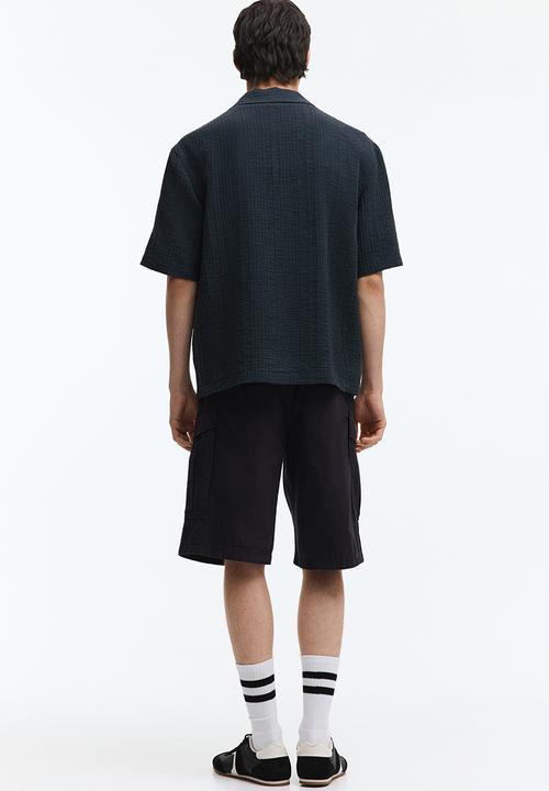 H&M - Relaxed fit resort shirt - black