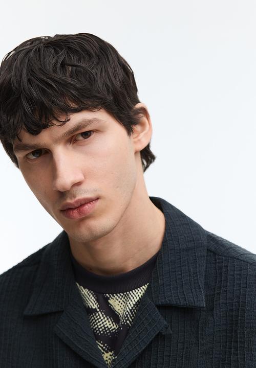 H&M - Relaxed fit resort shirt - black