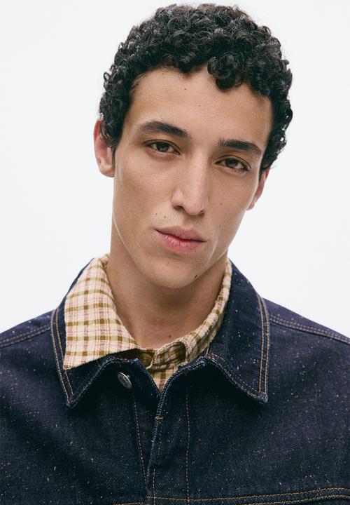 H&M - H&M Atelier: Denim overshirt - dark denim blue