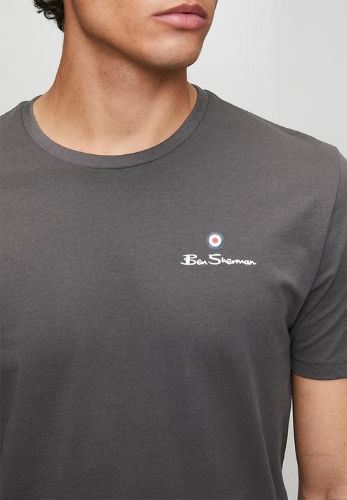 Ben Sherman - Essential Tar Prnt Crew Tee Shirt - Charcoal