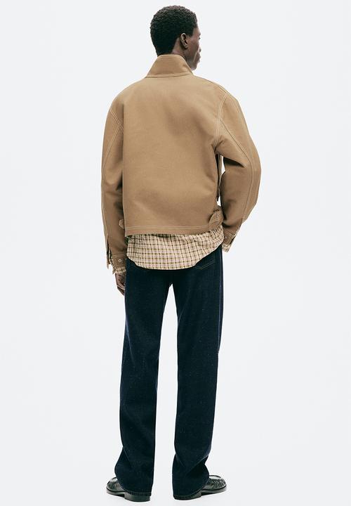 H&M - H&M Atelier: Cotton workwear jacket - dark beige