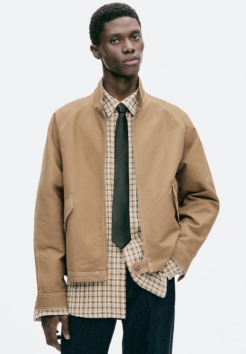 H&M - H&M Atelier: Cotton workwear jacket - dark beige
