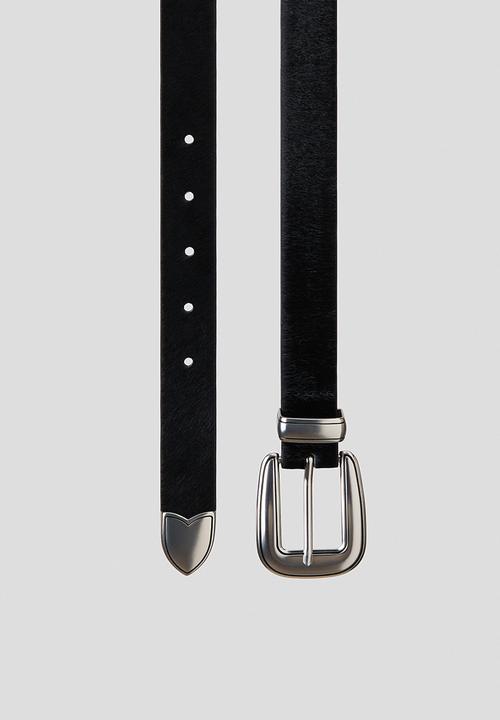 H&M - H&M Atelier: Leather belt - black