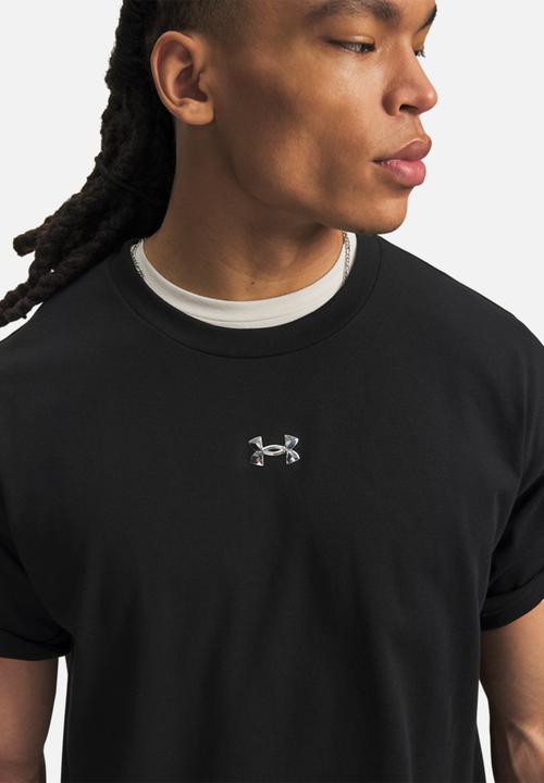 Under Armour - UA Heavyweight Metal Logo S/S Tee - Black