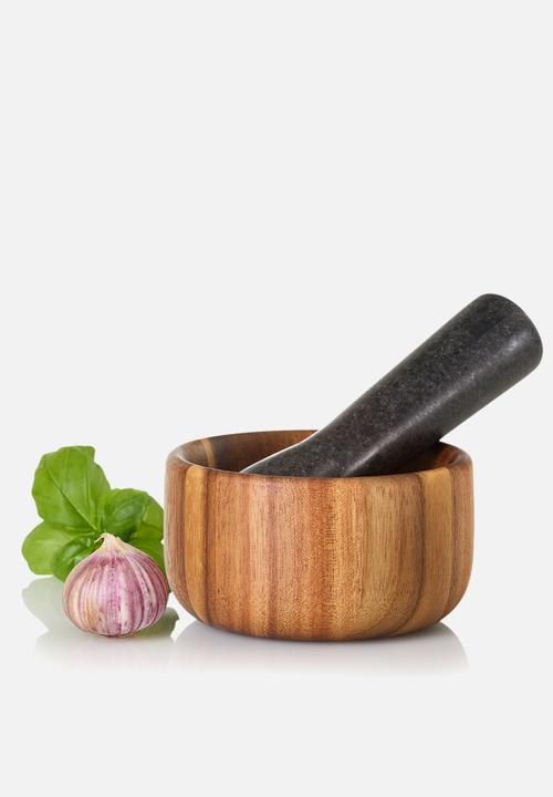 Adhoc - Adhoc Mortar Taru, acacia wood/granite, 11 cm