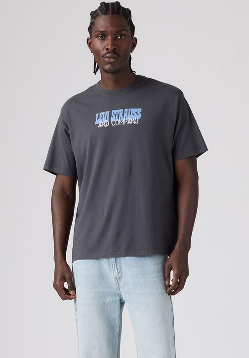 Levi’s® - VINTAGE FIT GRPHC TEE ZA - GROW YOUR OWN WAY GREY PINSTRIPE