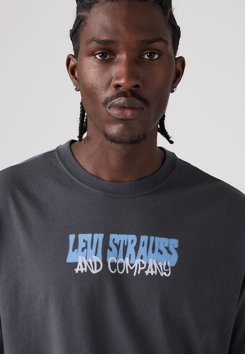 Levi’s® - VINTAGE FIT GRPHC TEE ZA - GROW YOUR OWN WAY GREY PINSTRIPE