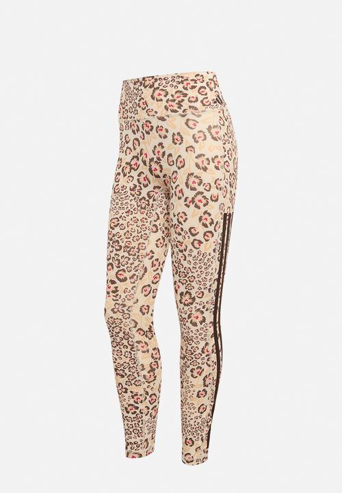 adidas Performance - Farm Leggings - Ecru Tint/Multicolor/Shadow Brown