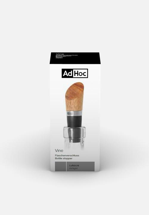 Adhoc - AdHoc Vine Acacia and Stainless Steel Bottle Stopper