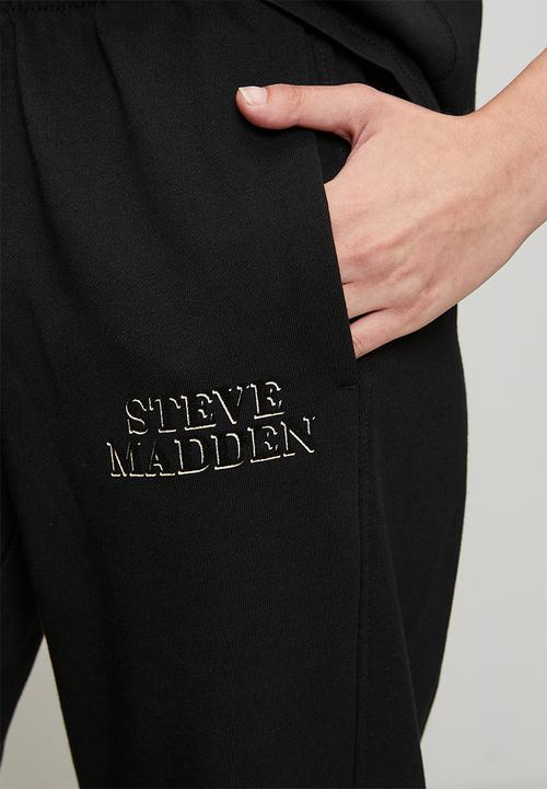 Steve Madden - Ladies molly wideleg jogger - black