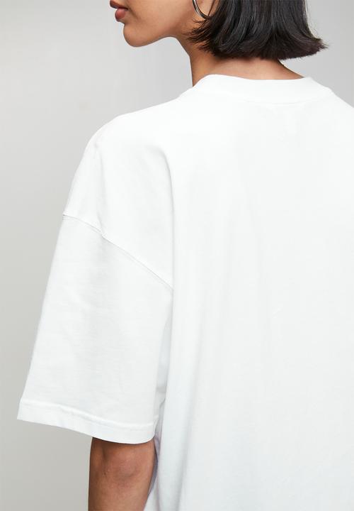 Steve Madden - Ladies esme oversized graphic t- shirt - white