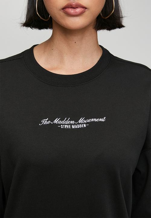 Steve Madden - Ladies eleanor T-shirt dress - black