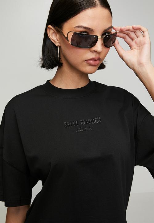 Steve Madden - Ladies penelope boxy T-shirt - black